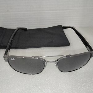 Ray-Ban Silver and Black Sunglasses